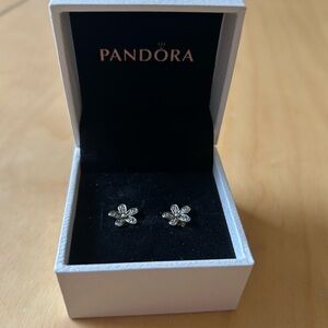PANDORA Sparking Daisy Flower Stud Earrings